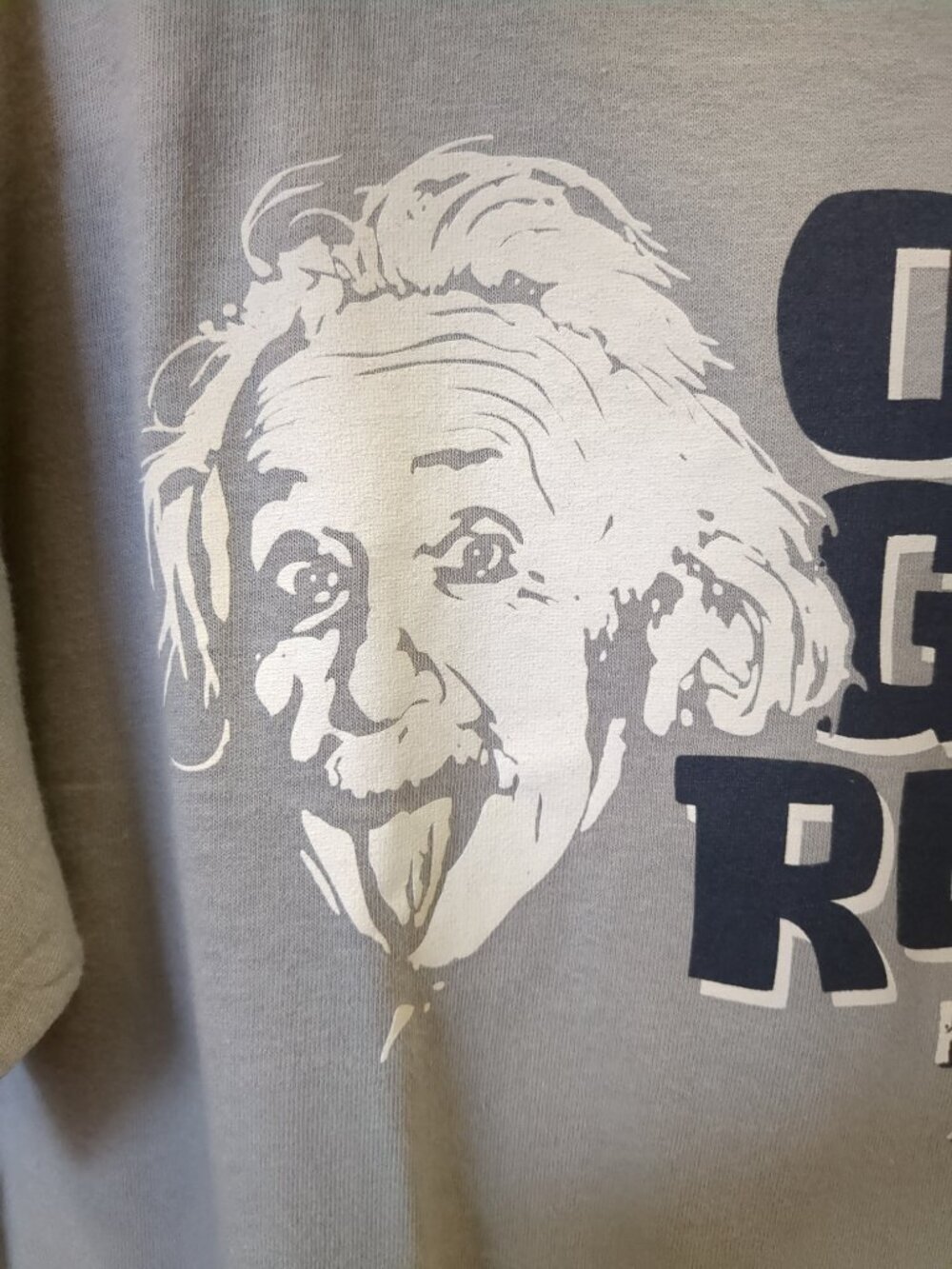 Vintage Old Guys Rule Einstein Shirt Sleeve Tee Shirt - Picture 7 of 10